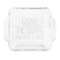 Gone Fishing Glass Cake Dish - APPROVAL (8x8)