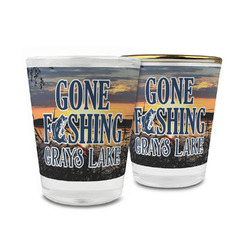 Gone Fishing Glass Shot Glass - 1.5 oz (Personalized)