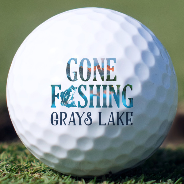 Custom Gone Fishing Golf Balls - Titleist Pro V1 - Set of 3 (Personalized)