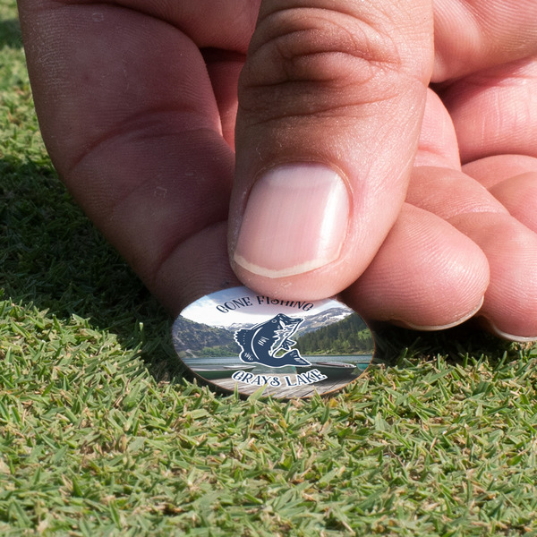 Gone Fishing Golf Ball Marker - Hand