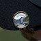 Gone Fishing Golf Ball Marker Hat Clip - Gold - On Hat