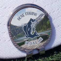 Gone Fishing Golf Ball Marker - Hat Clip