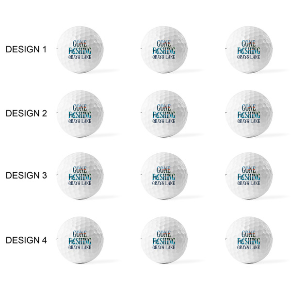 Gone Fishing Golf Balls - Titleist - Set of 12 - APPROVAL