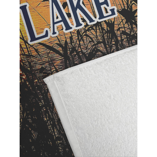 Gone Fishing Golf Towel - Detail