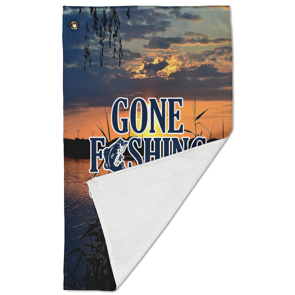 Gone Fishing Golf Towel - Folded (Large)