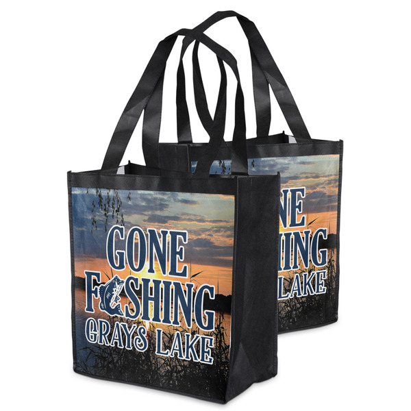 Gone Fishing Grocery Bag - MAIN