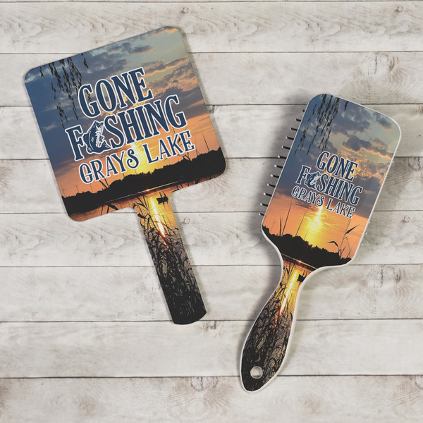 Gone Fishing Hand Mirrors - In Context