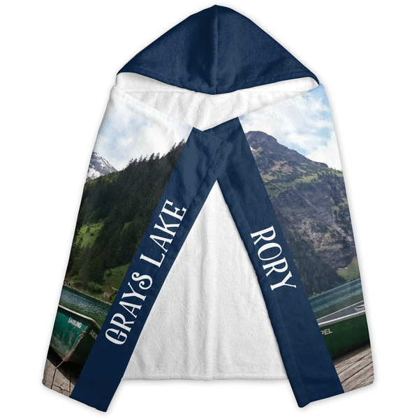 Gone Fishing Hooded Towel - Folded