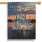 Gone Fishing 28" House Flag - Double Sided (Personalized)