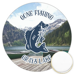 Gone Fishing Printed Cookie Topper - 3.25" (Personalized)