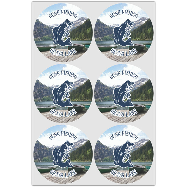 Gone Fishing Icing Circle - Large - Set of 6