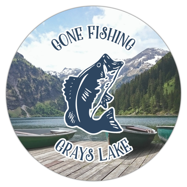 Gone Fishing Icing Circle - Large - Single