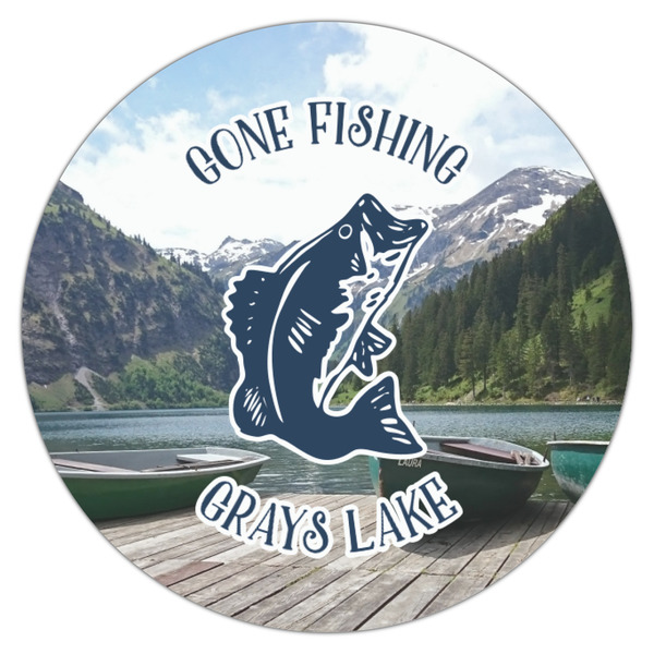 Gone Fishing Icing Circle - Small - Single