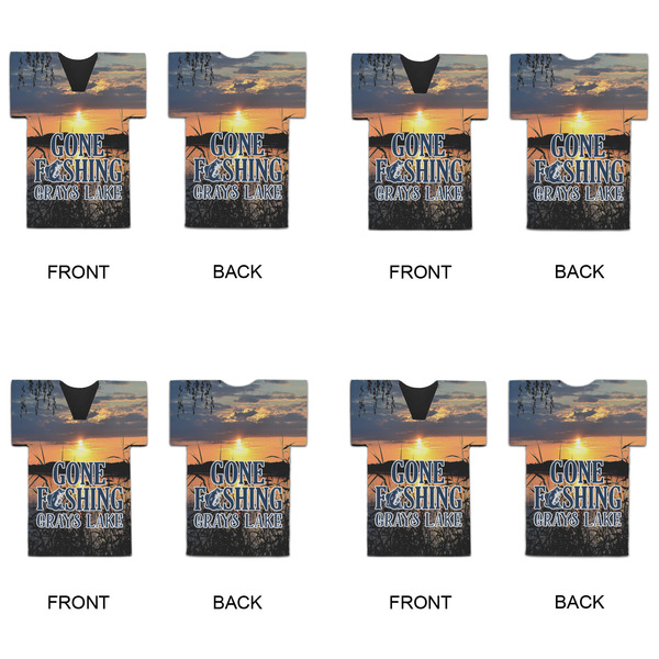 Gone Fishing Jersey Bottle Cooler - Set of 4 - APPROVAL