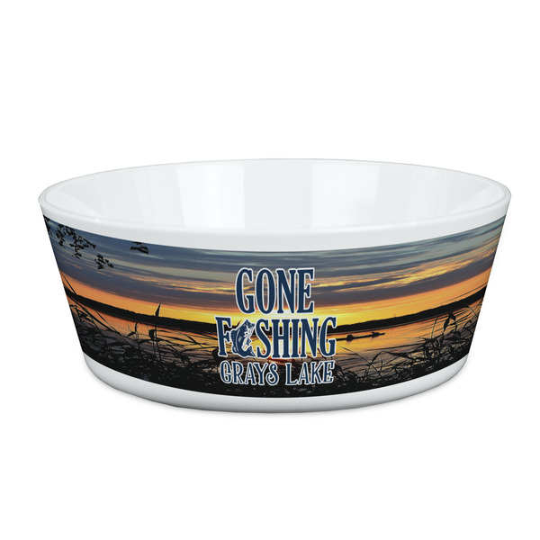 Custom Gone Fishing Kid's Bowl (Personalized)