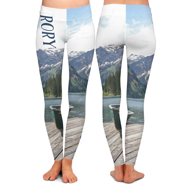 Gone Fishing Ladies Leggings - Front and Back