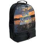 Gone Fishing Backpacks - Black (Personalized)