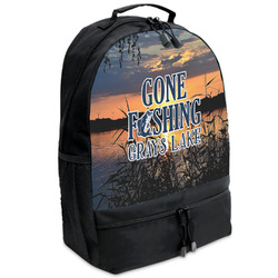 Gone Fishing Backpacks - Black (Personalized)