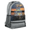 Gone Fishing Large Backpack - Gray - Angled View