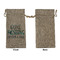 Gone Fishing Large Burlap Gift Bags - Front Approval