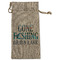 Gone Fishing Large Burlap Gift Bags - Front