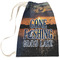 Gone Fishing Large Laundry Bag - Front View