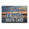 Gone Fishing Large Rectangle Car Magnets- Front/Main/Approval