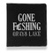 Gone Fishing Leather Binder - 1" - Black - Front View