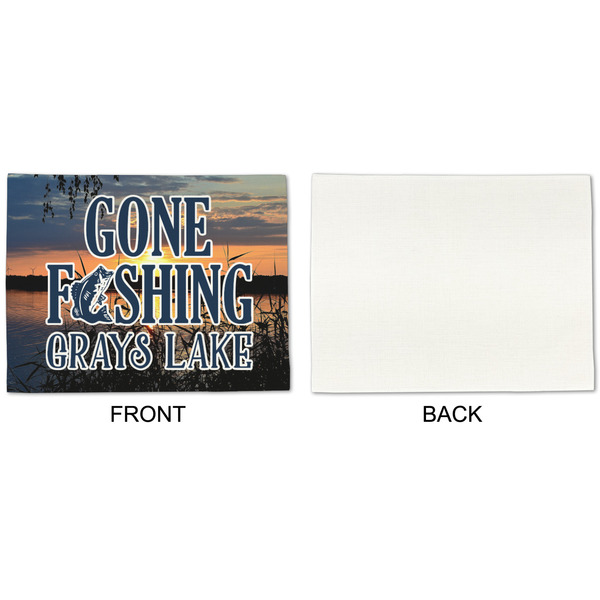 Gone Fishing Linen Placemat - APPROVAL Single (single sided)