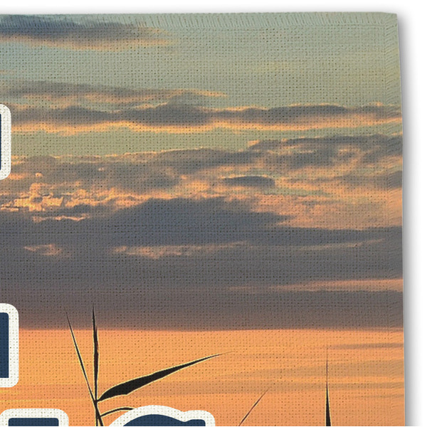 Gone Fishing Linen Placemat - DETAIL