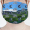 Gone Fishing Mask - Pleated (new) Front View on Girl
