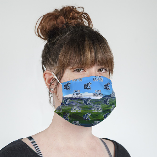 Gone Fishing Mask - Quarter View on Girl