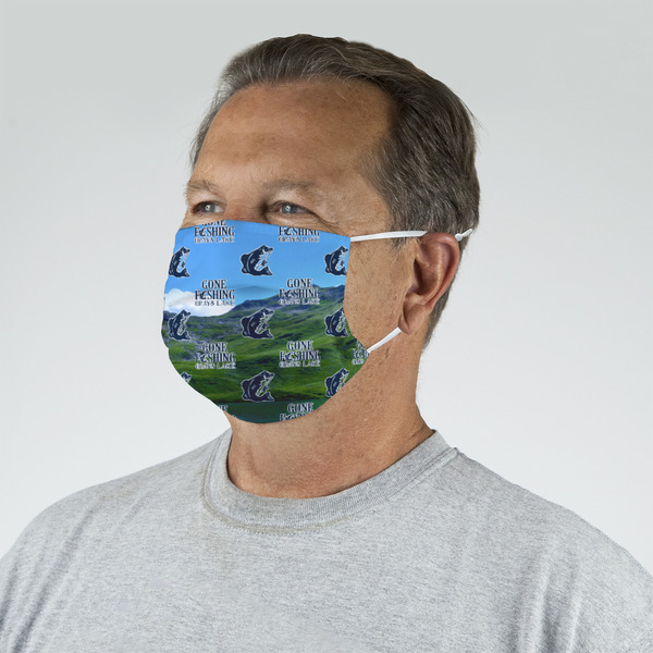 Gone Fishing Mask - Quarter View on Guy