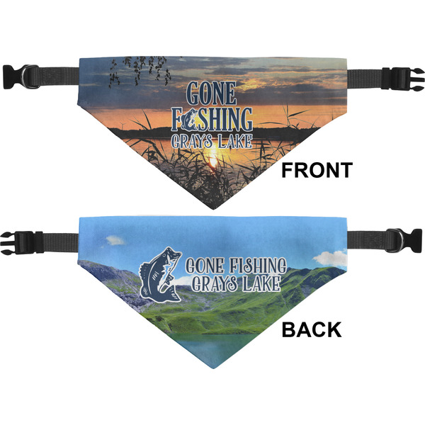 Gone Fishing Medium Dog Bandana Approval
