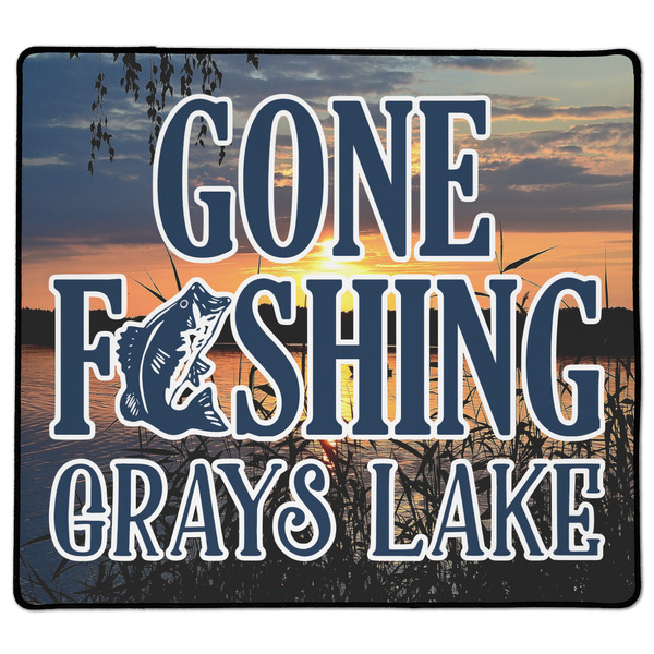 Custom Gone Fishing XL Gaming Mouse Pad - 18" x 16" (Personalized)