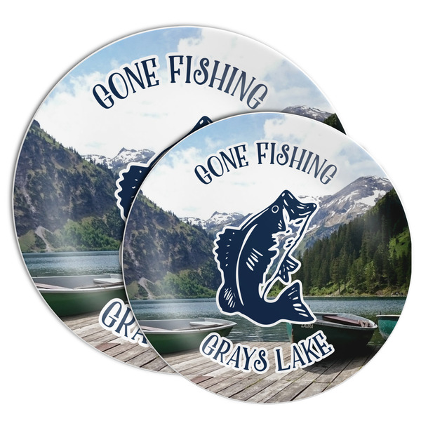 Gone Fishing Melamine Plates - PARENT/MAIN