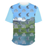 Gone Fishing Men's Crew T-Shirt (Personalized)