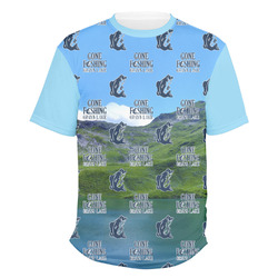 Gone Fishing Men's Crew T-Shirt - 3X Large (Personalized)