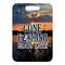 Gone Fishing Metal Luggage Tag - Front Without Strap