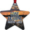 Gone Fishing Metal Star Ornament - Double Sided w/ Photo