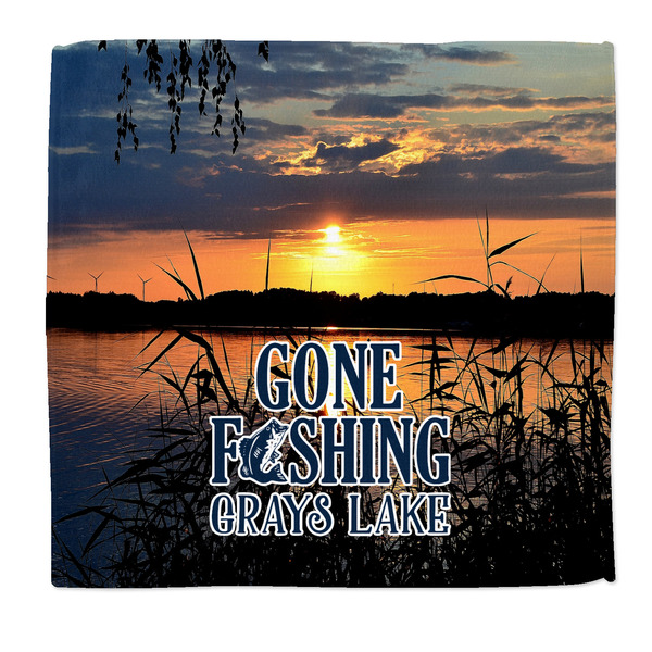 Custom Gone Fishing Microfiber Dish Rag (Personalized)