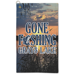 Gone Fishing Microfiber Golf Towel - Large (Personalized)
