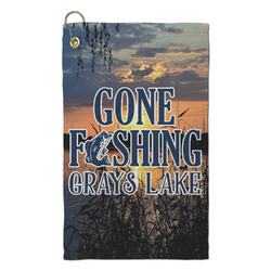 Gone Fishing Microfiber Golf Towel - Small (Personalized)