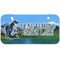 Gone Fishing Mini/Bicycle License Plate (2 Holes) (Personalized)