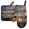 Gone Fishing Left Oven Mitt & Pot Holder Set w/ Photo