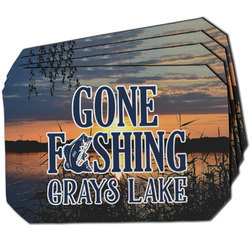 Gone Fishing Dining Table Mat - Octagon w/ Photo