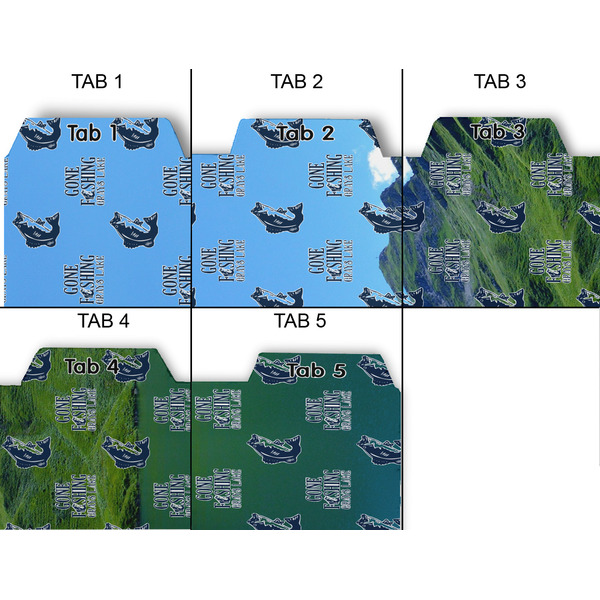 Gone Fishing Page Dividers - Set of 5 - Approval