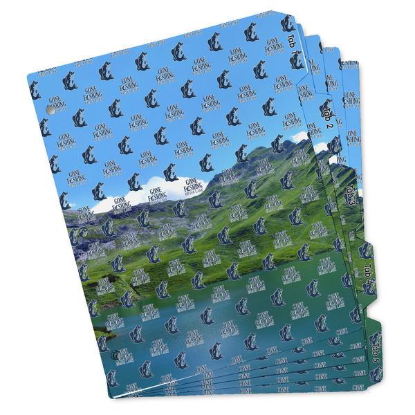 Custom Gone Fishing Binder Tab Divider - Set of 5 (Personalized)