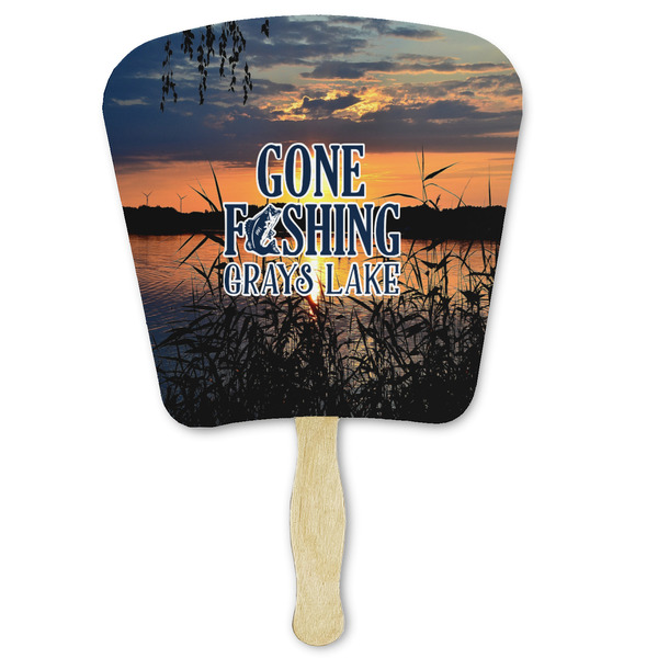 Custom Gone Fishing Paper Fan (Personalized)