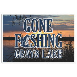 Gone Fishing Disposable Paper Placemats (Personalized)